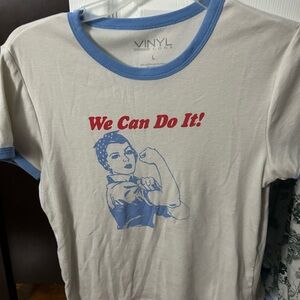 Women’s rights graphic tee WHITE LARGE